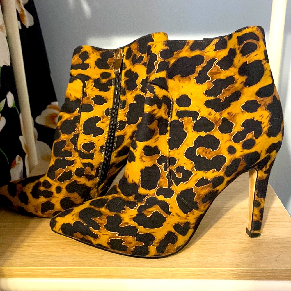 Cheetah Print Booties